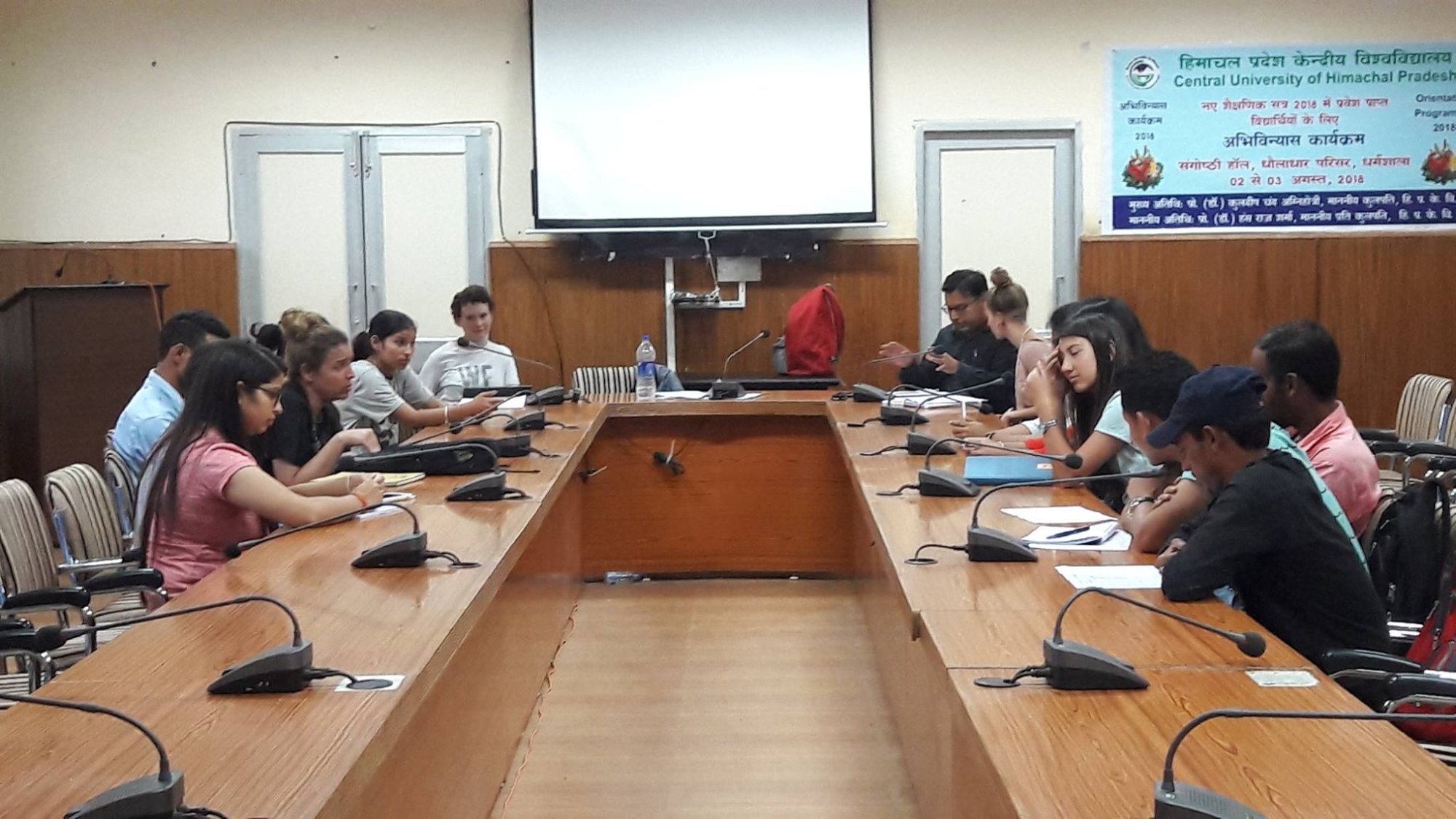 Workshop at Central University of HP
